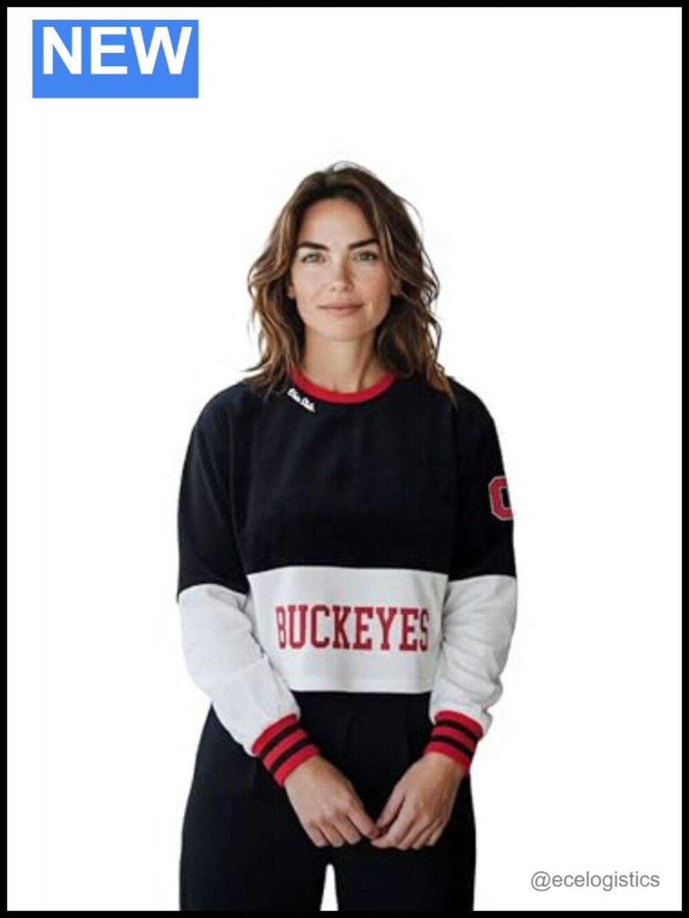 Ohio State Cropped Crew Fleece Sweatshirt Game Day Pullover